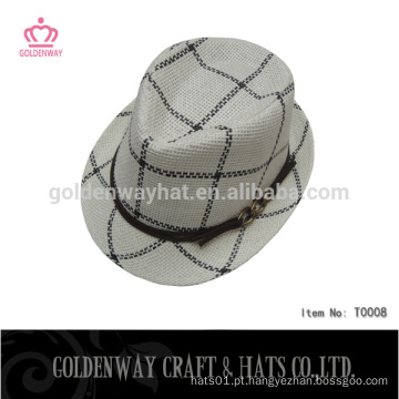 Chapéu de fedora canadá chapéu de palha de papel curto